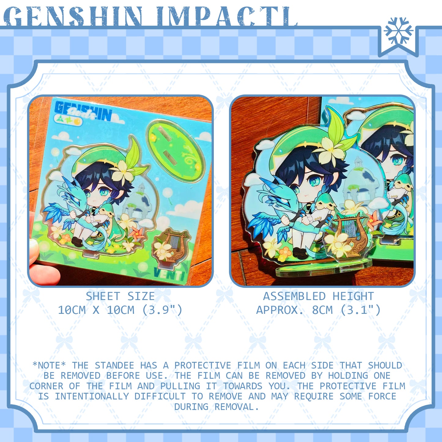[Pre-order]GenshinImpact FanArt Small Cake Series  Acrylic Standee