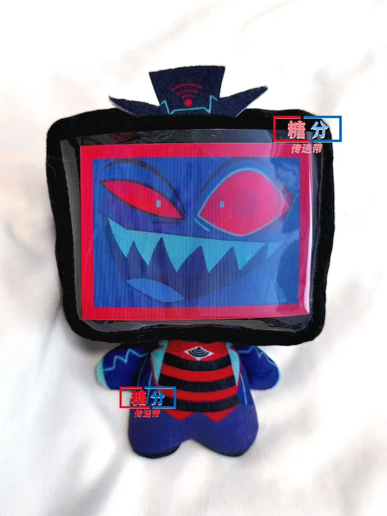 [Pre-sale]Hazbin Hotel vox 10cm cotton stuffed toy Grid face card[ original]