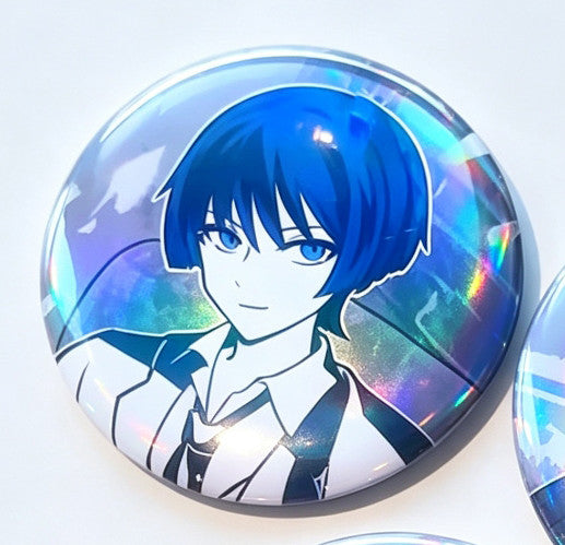 Genshin Impact Mafia AU Holographic Badge