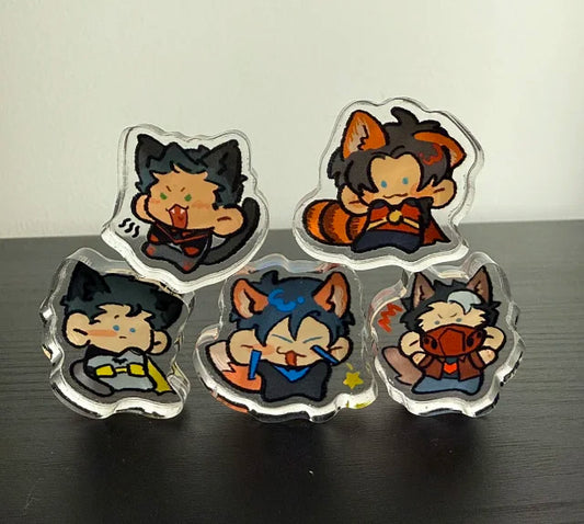[Pre-order] Batfam Animal-Themed Stickers & Thick Acrylic Merchandise