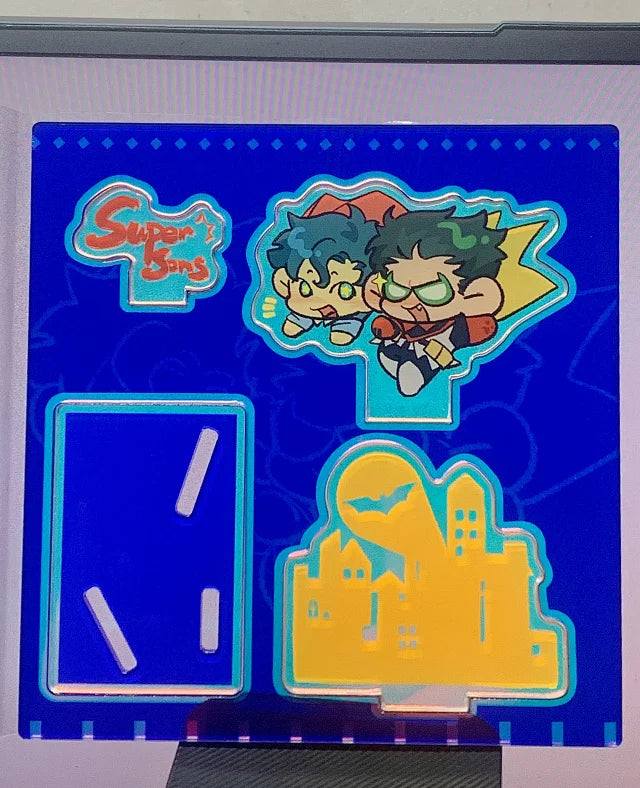 [Pre-order] Super Sons Damian & Jonathan Holographic Acrylic Standee