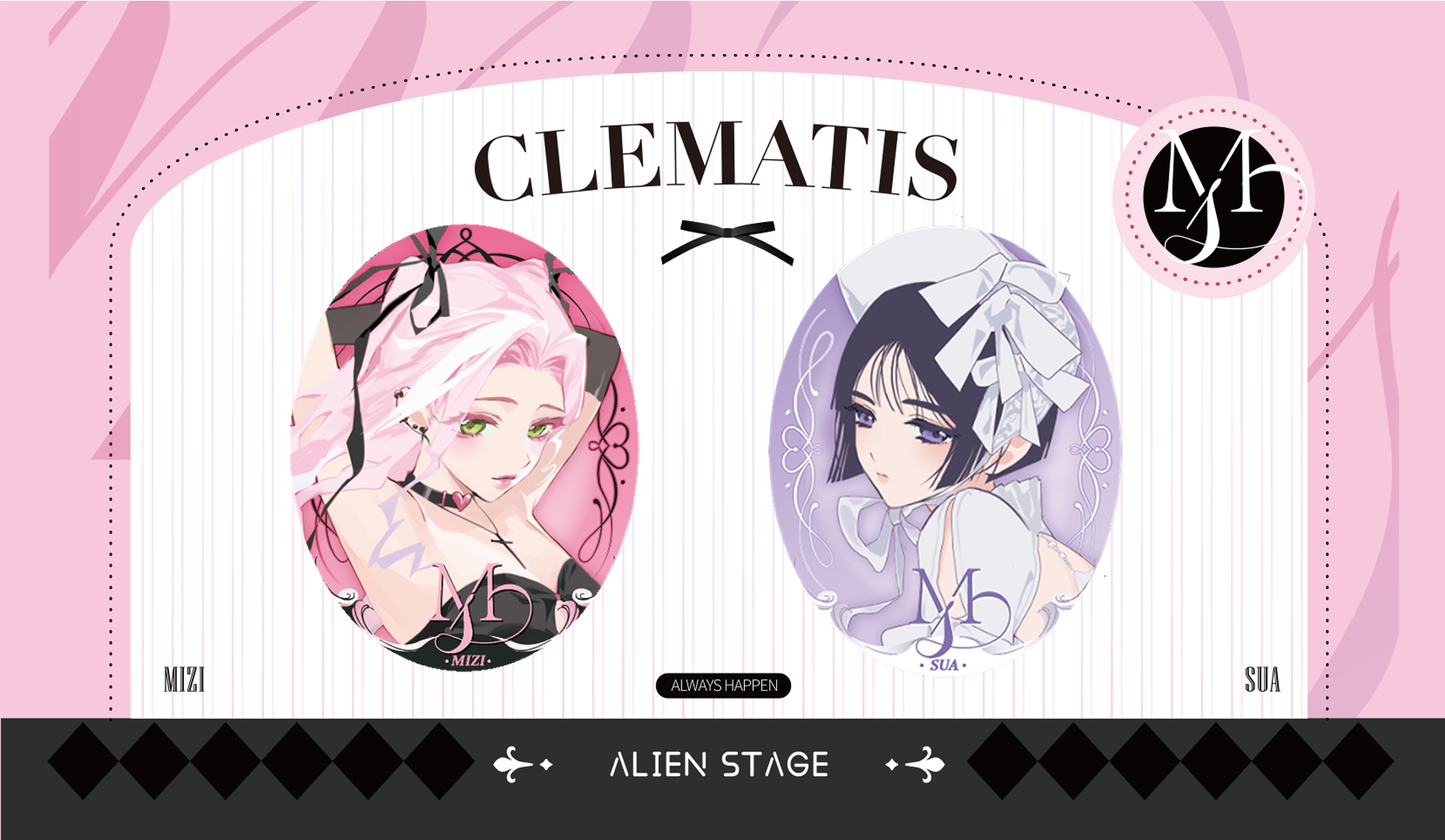 [Pre-order]misu Plain Holographic Double-Flash Badge / Acrylic Coaster