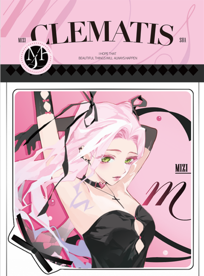 [Pre-order]misu Plain Holographic Double-Flash Badge / Acrylic Coaster