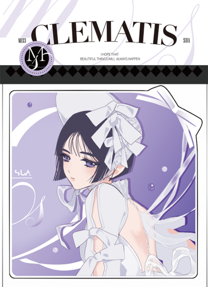 [Pre-order]misu Plain Holographic Double-Flash Badge / Acrylic Coaster